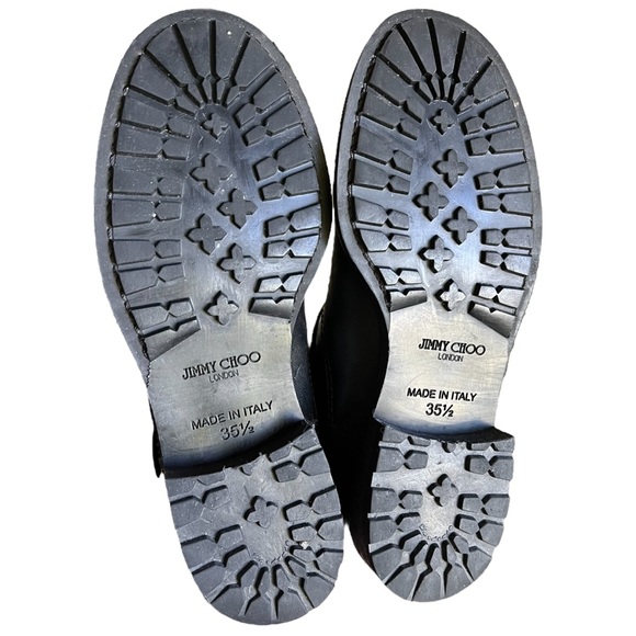 Jimmy Choo Yule Biker Leather Moto Boots size 5.5 Made in Italy - Picture 8 of 15